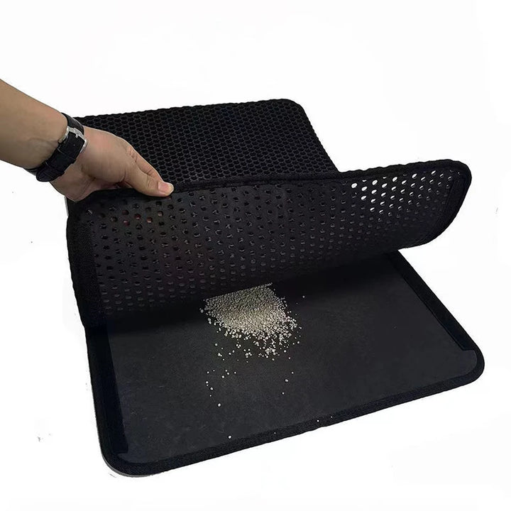 Non-slip, waterproof litter tray filter for cats